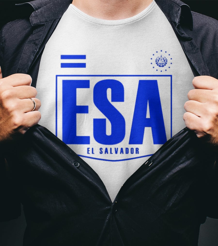 ESA El Salvador Logo Emblem With National T-Shirt