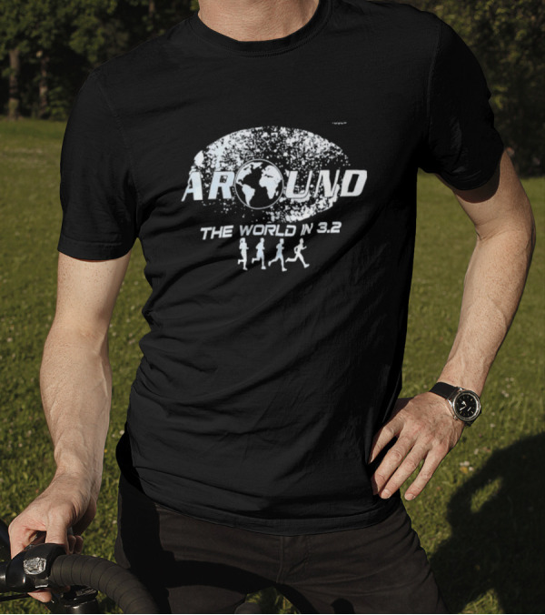 Around The World In 3.2 Running Journey Global Adventure T-Shirt