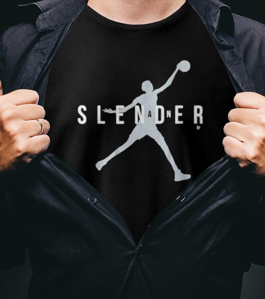 San Antonio Slender S L A N D E R Basketball T-Shirt
