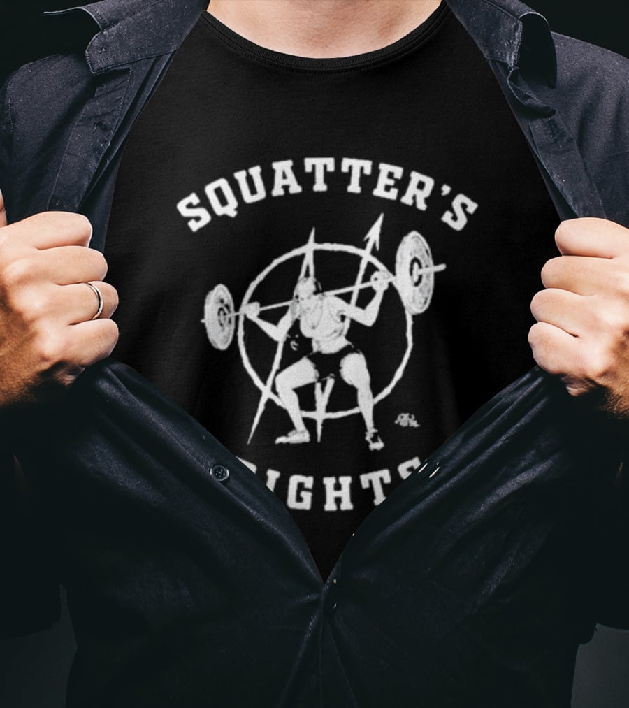 Squatter’s Rights Weightlifting Pentagram T-Shirt