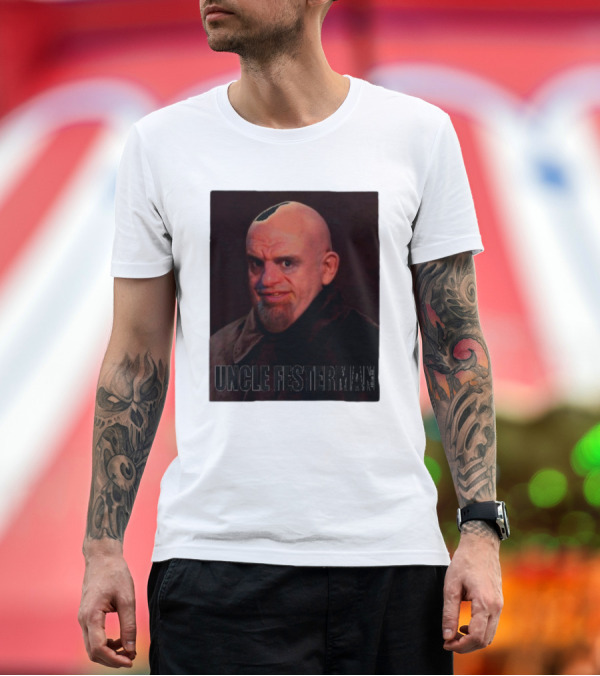 Premium T-Shirt: Uncle Festerman Addams Family T-Shirt Uncle Festerman Addams Family T-Shirt