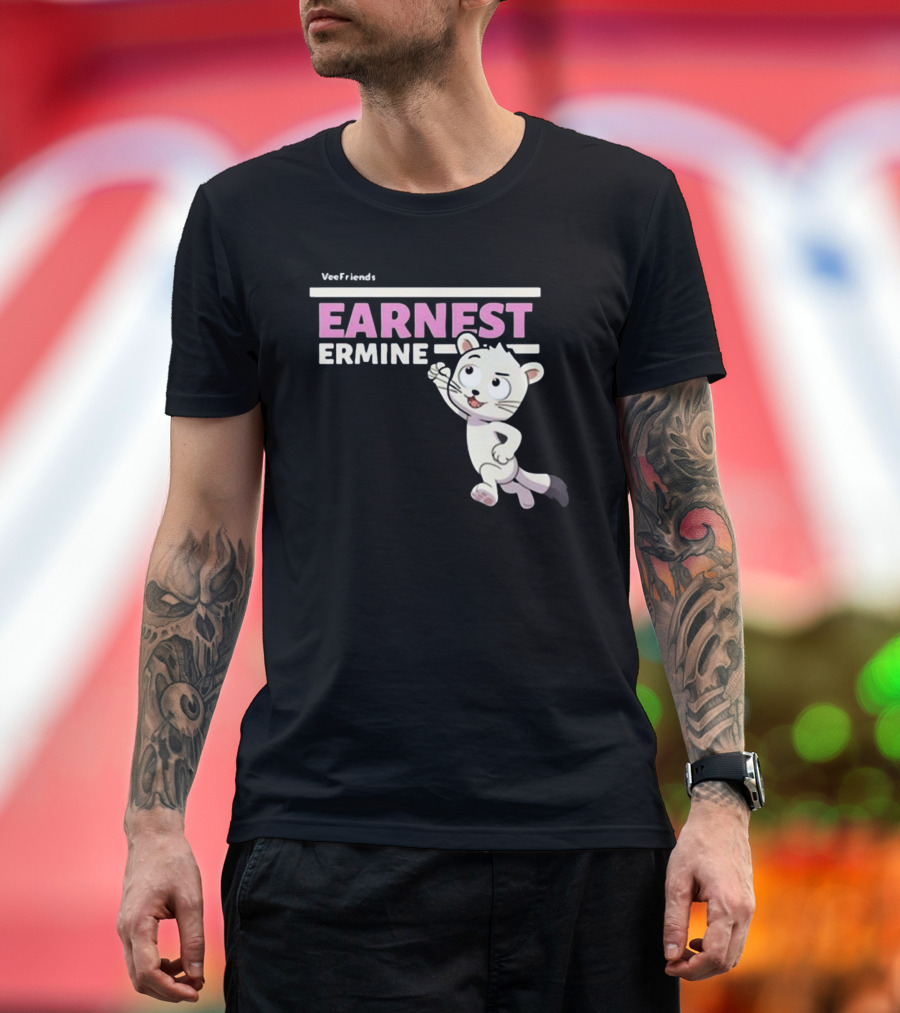 VeeFriends Earnest Ermine Character Comfort T-Shirt