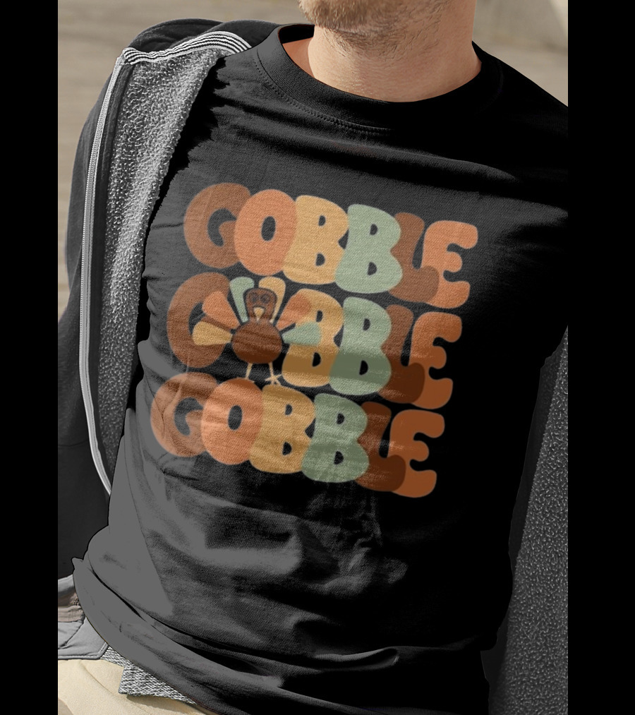 Friends Thanksgiving Gobble Turkey Fall Family T-Shirt