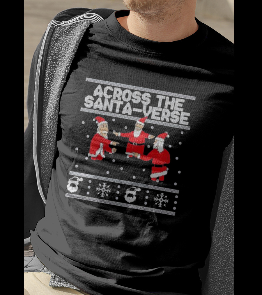 Across The Santa-verse Santa Claus Meme Icons T-Shirt