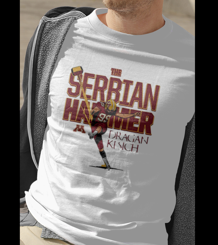 The Serbian Hammer Dragan Kesich Minnesota Football 95 T-Shirt