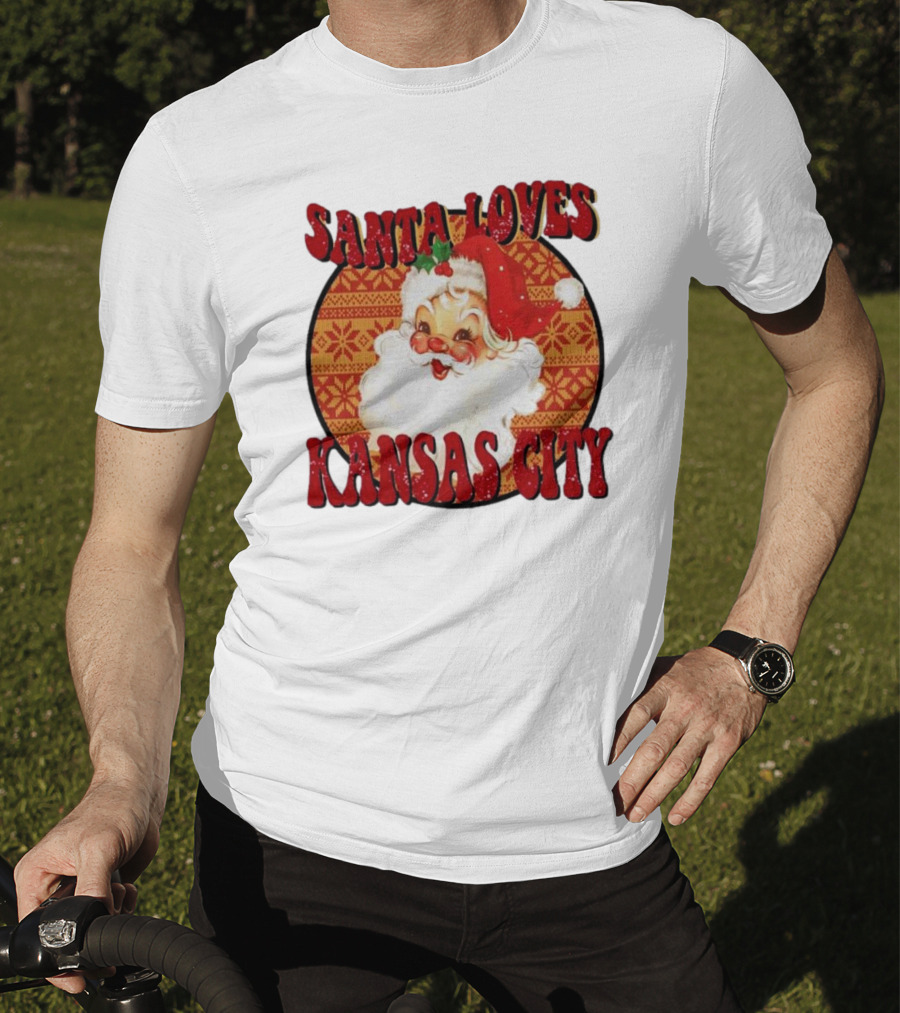 Santa Loves Kansas City T-Shirt