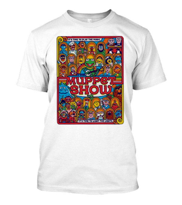 The Muppet Show It's Time To Play The Music It's Time To Light The Lights Retro Ensemble Edition T-Shirt