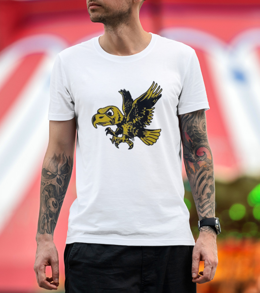University of Iowa Vintage Flying Herky Wall Decals T-Shirt
