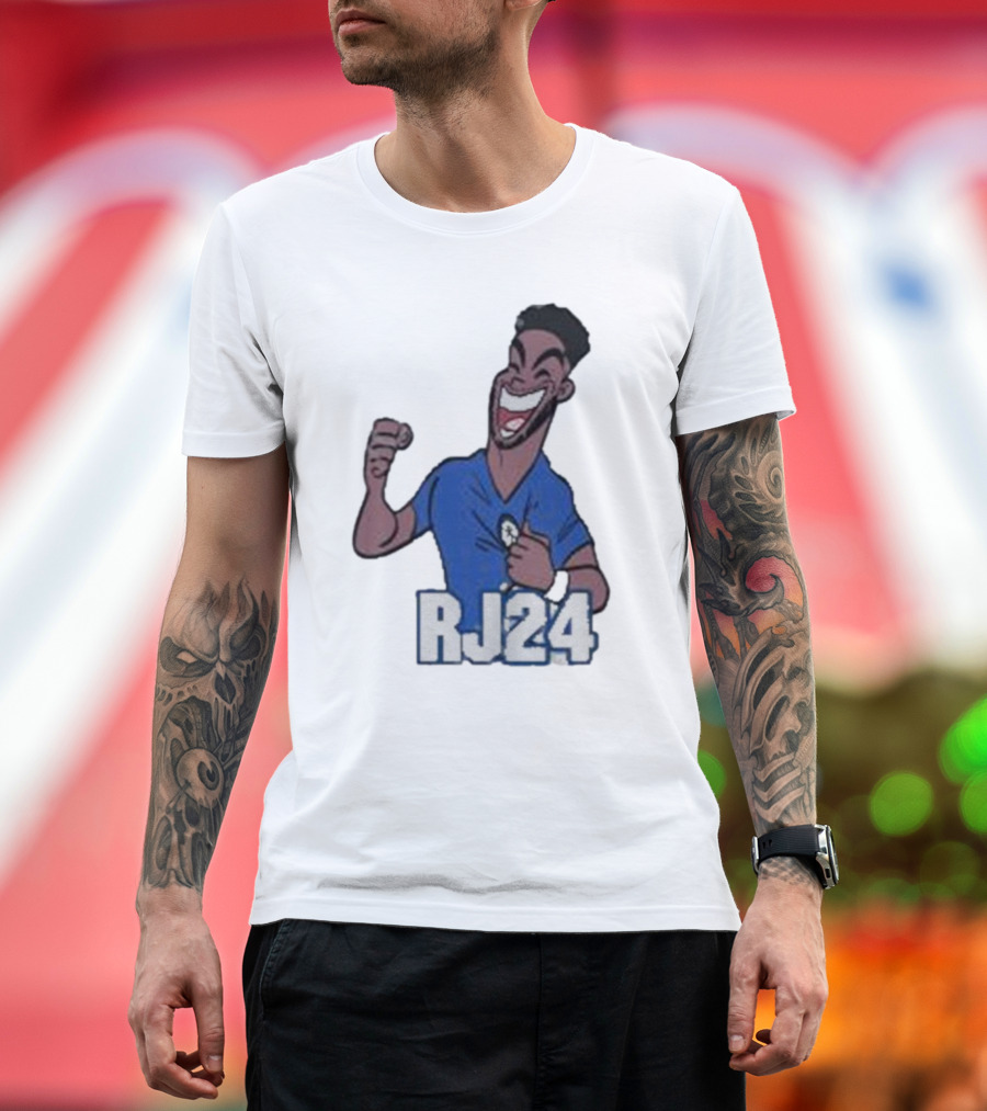 Reece James RJ24 Cartoon Blue Football T-Shirt