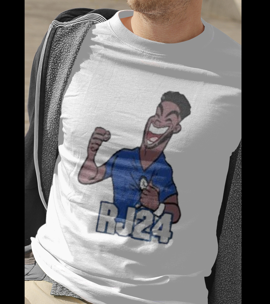 Reece James RJ24 Cartoon Blue Football T-Shirt