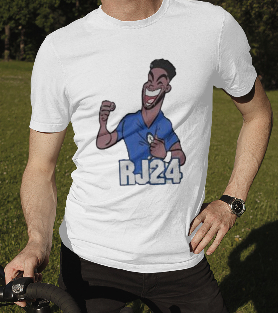 Reece James RJ24 Cartoon Blue Football T-Shirt