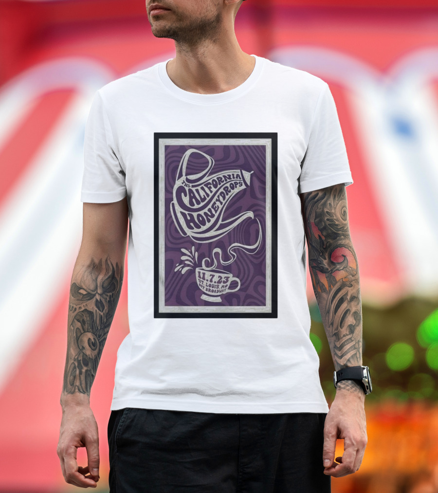 The California Honeydrops St Louis Off Broadway November 7 11.7.23 Psychedelic T-Shirt