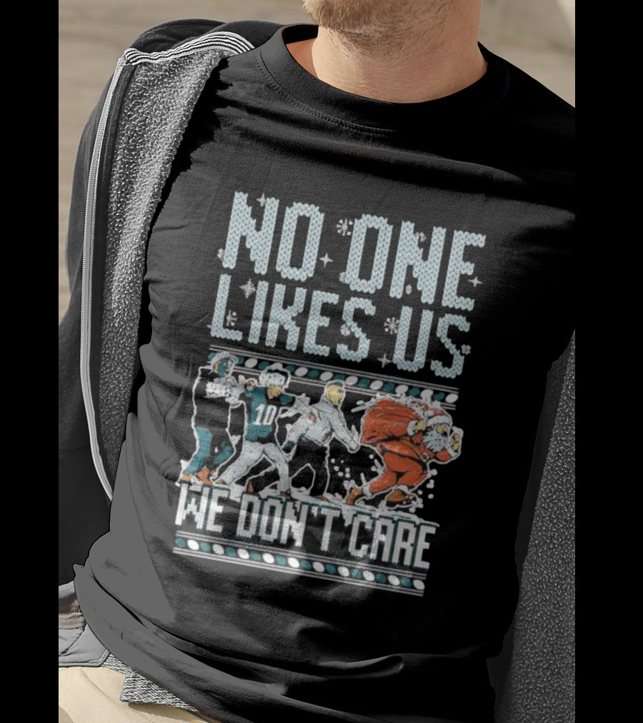 Philadelphia Eagles No One Likes Us We Don’t Care Football Players Santa T-Shirt