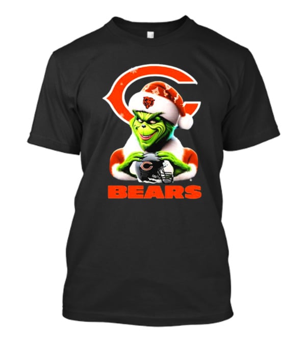 Santa Grinch Bears Merry Christmas Love Chicago Bears T-Shirt