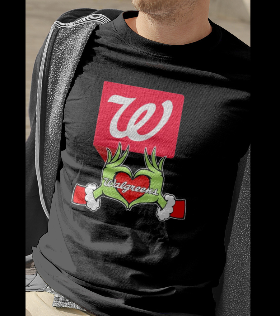 The Grinch Hand Heart Walgreens Christmas T-Shirt