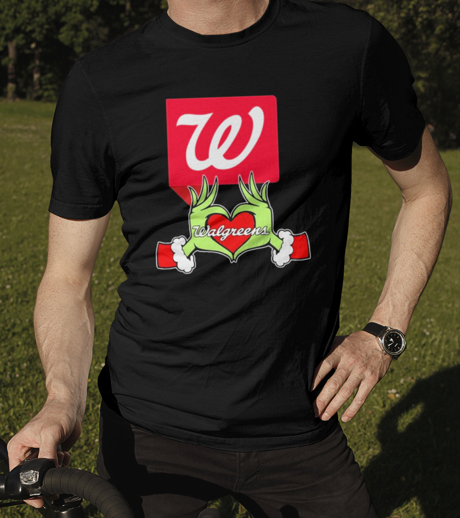 The Grinch Hand Heart Walgreens Christmas T-Shirt