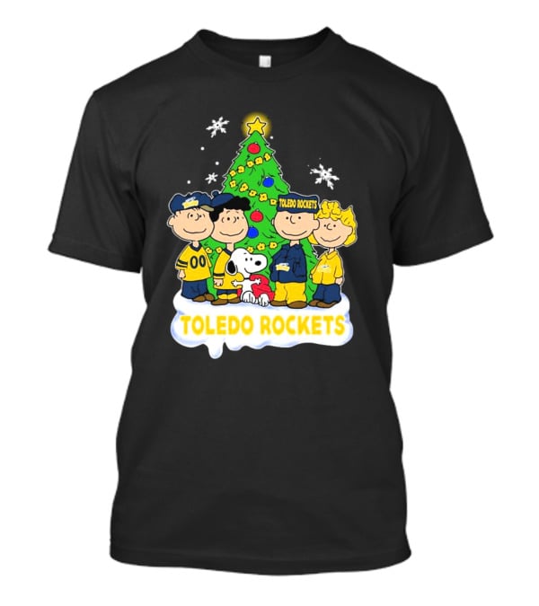 Peanuts Characters Toledo Rockets Christmas Tree T-Shirt