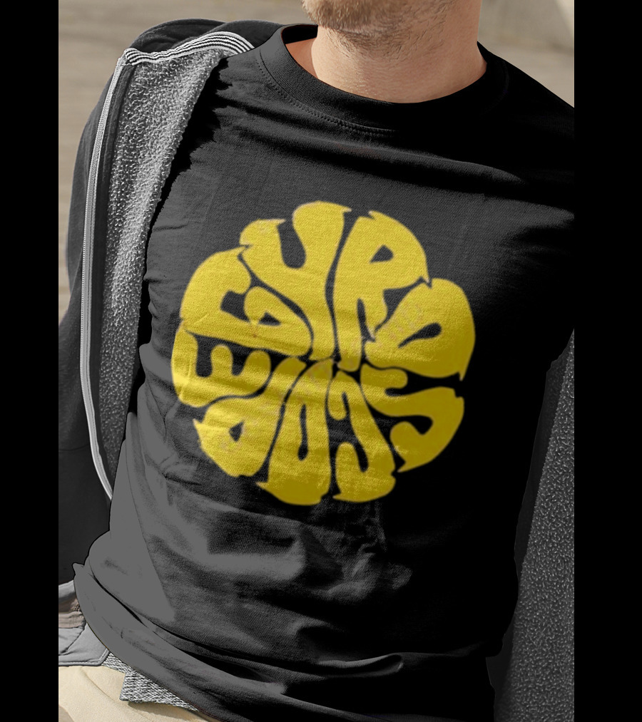 Gyroscope Liquid Logo Yellow Circular Text T-Shirt