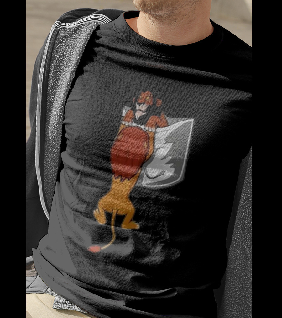 Lion Scar And Mufasa Hanging Pocket T-Shirt