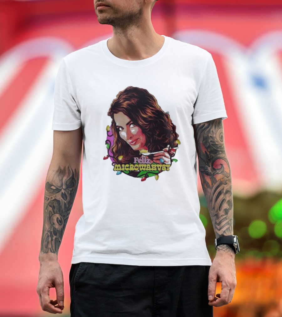 Feliz Microwavery Nordacious Holiday Lights T-Shirt