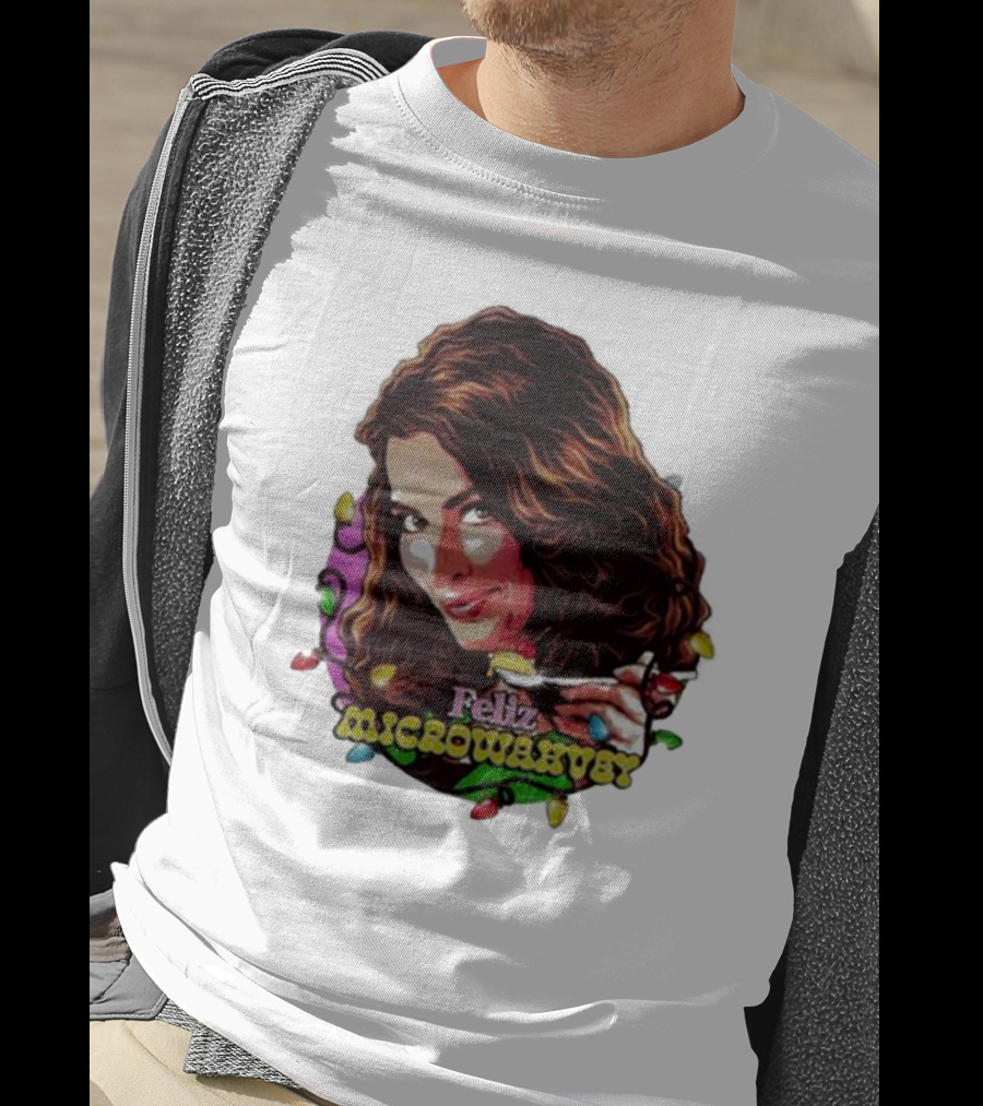Feliz Microwavery Nordacious Holiday Lights T-Shirt