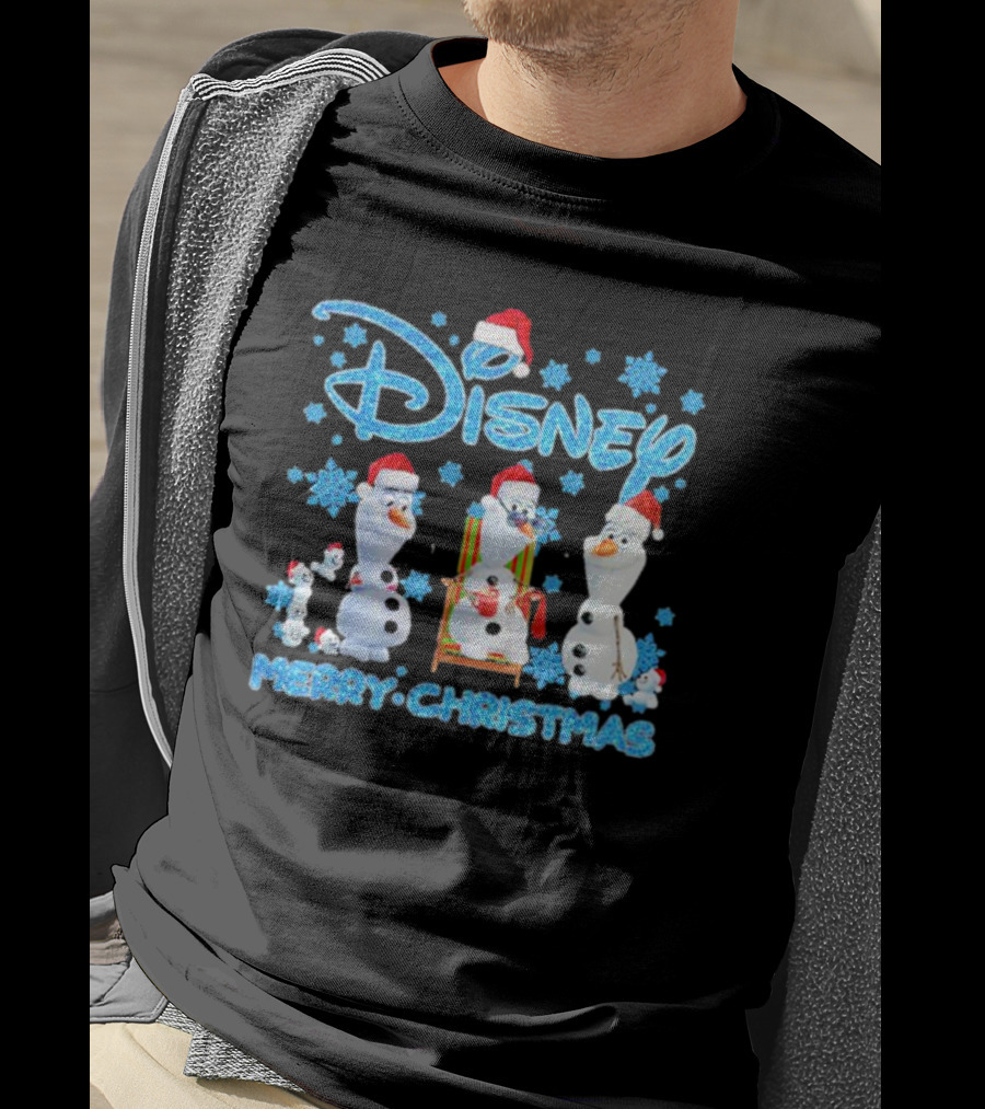 Disney Merry Christmas Olaf Santa T-Shirt