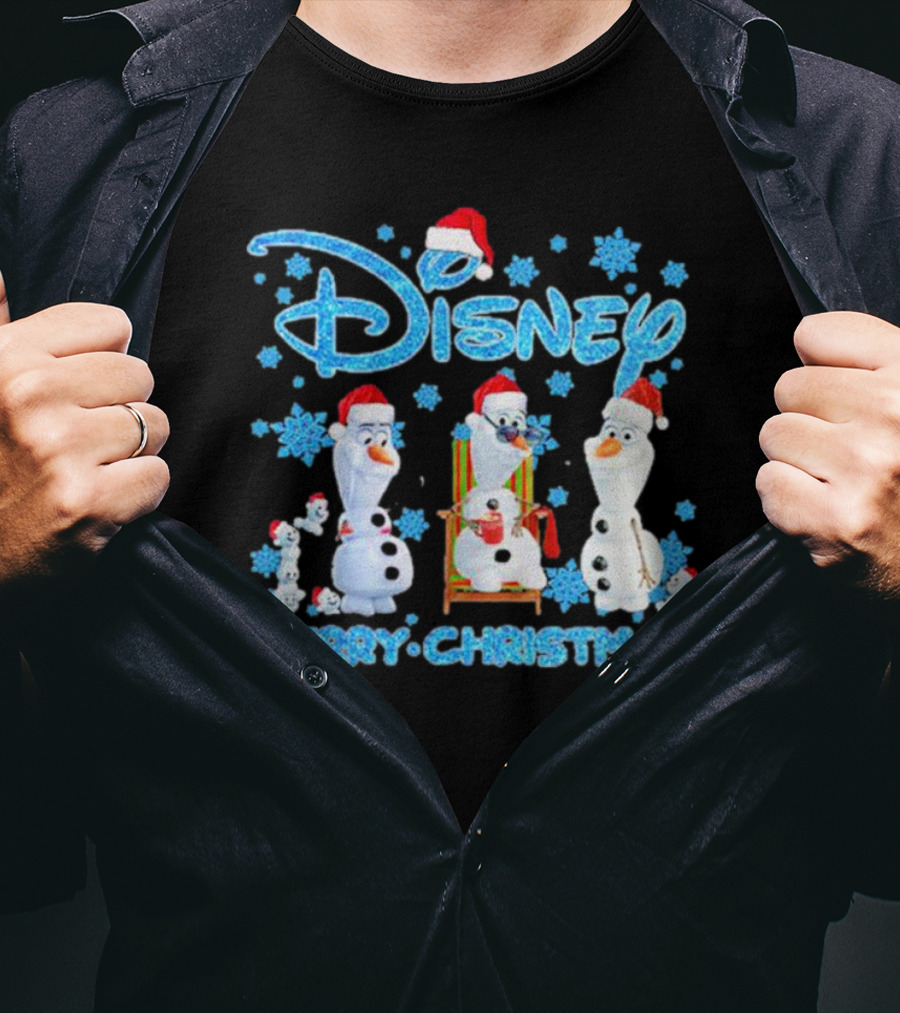 Disney Merry Christmas Olaf Santa T-Shirt