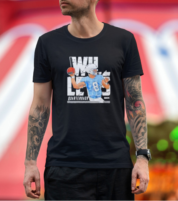 Premium T-Shirt: Will Levis Quarterback Number 8 Tennessee Titans T-Shirt Will Levis Quarterback Number 8 Tennessee Titans T-Shirt