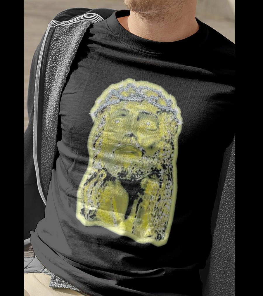 Jesus Piece Gold Diamond Crown Of Thorns Iconic Christian T-Shirt