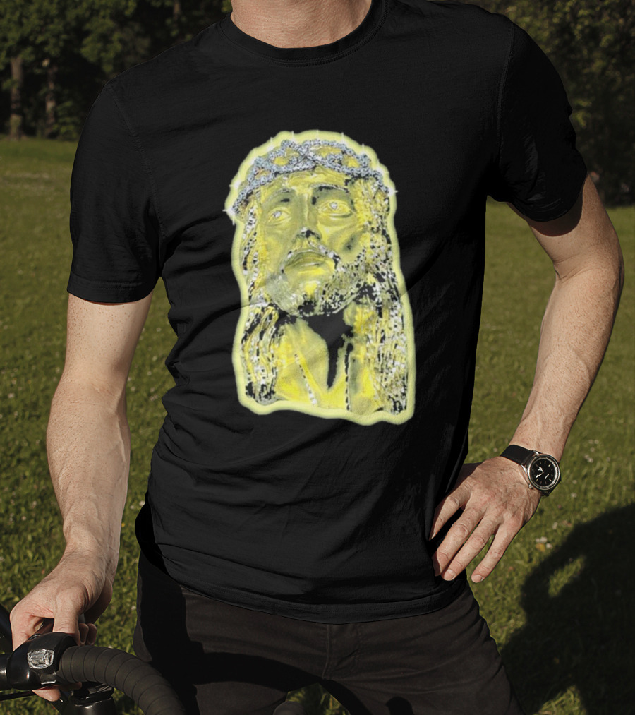 Jesus Piece Gold Diamond Crown Of Thorns Iconic Christian T-Shirt