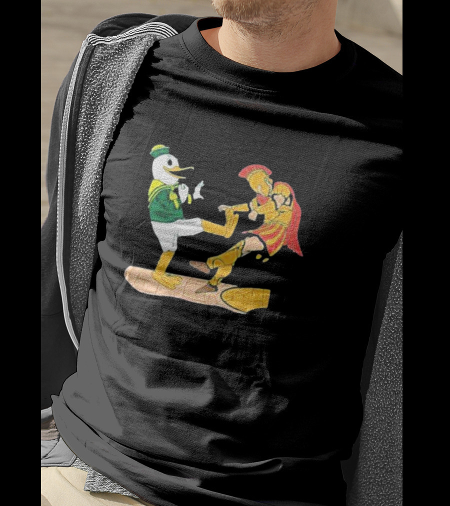 Ports Or Kick Oregon Duck Vs. USC Trojan Kickoff Showdown T-Shirt