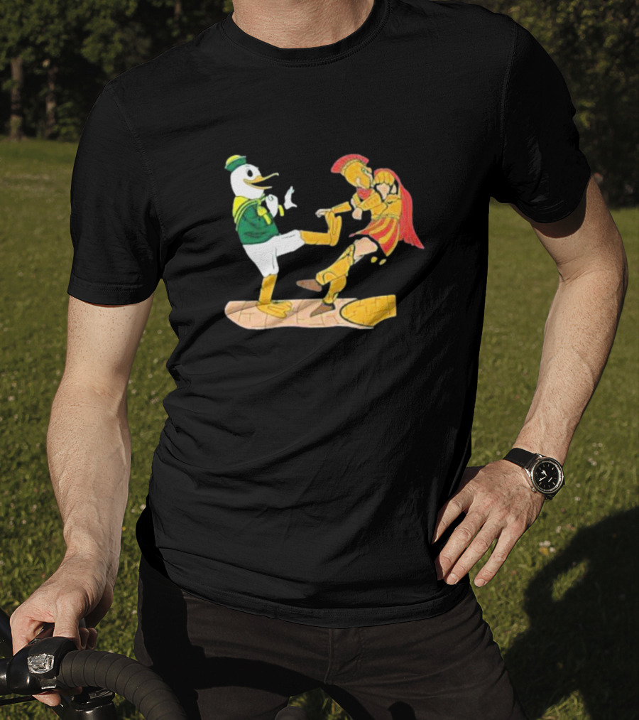 Ports Or Kick Oregon Duck Vs. USC Trojan Kickoff Showdown T-Shirt