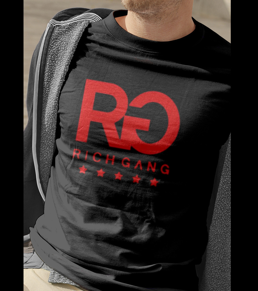 Rich Gang Logo RG Five Stars T-Shirt