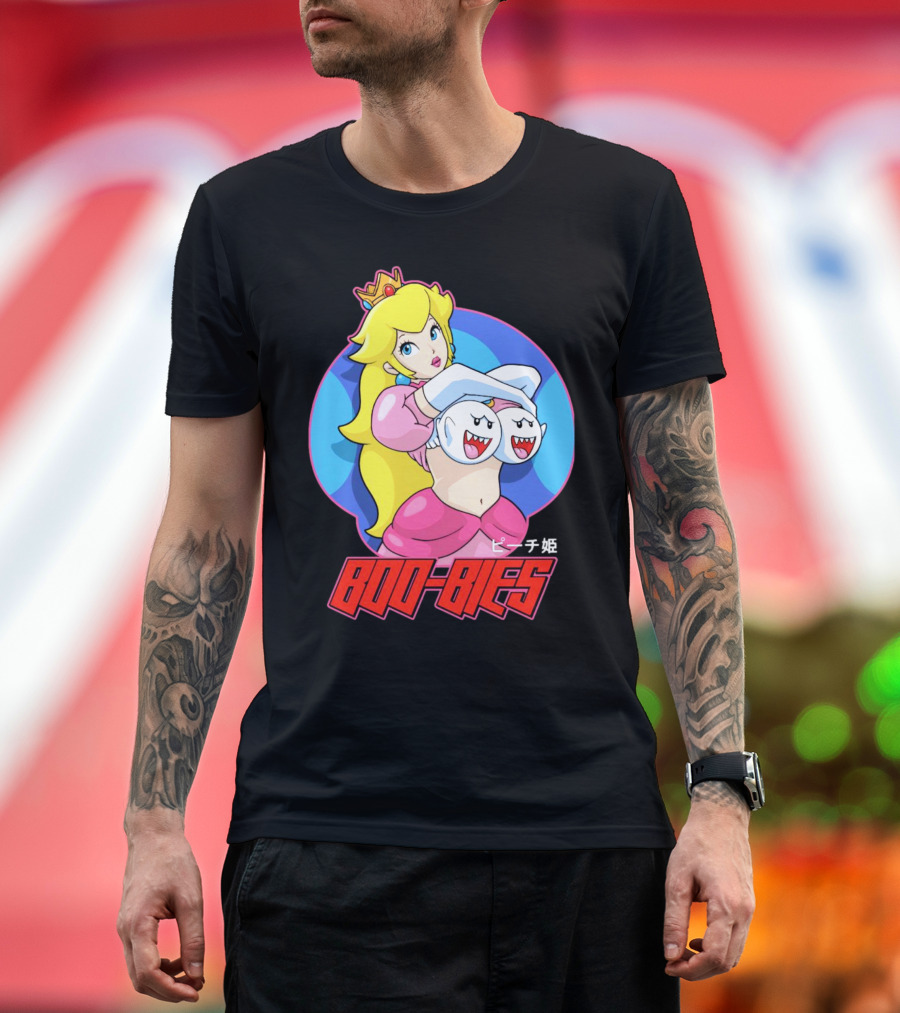 Princess Peach Boo-Bies ピーチ姫 T-Shirt