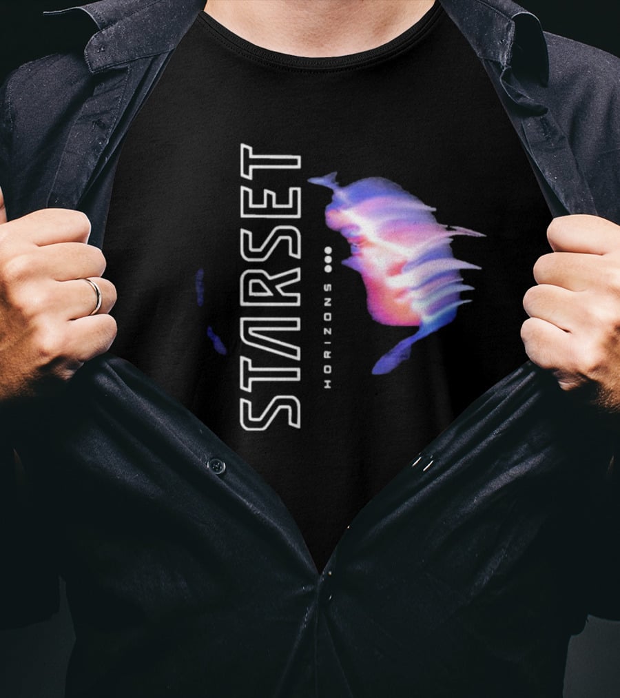 Starset Horizons Sci-Fi Aesthetic With Abstract Face T-Shirt