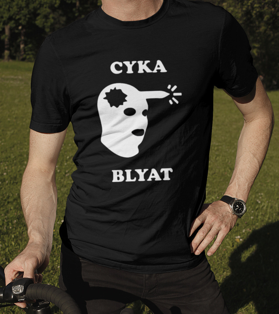 CYKA BLYAT Mask Bullet Headshot T-Shirt
