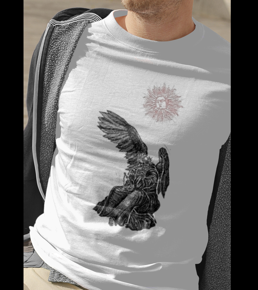 Angel And Skull Sun By Micah Ulrich T-Shirt