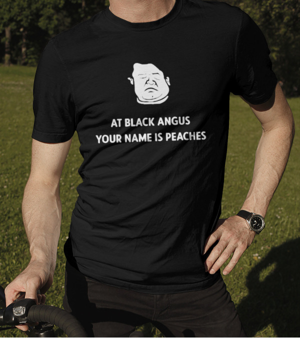 Patton Oswalt Drawing At Black Angus Your Name Is Peaches T-Shirt