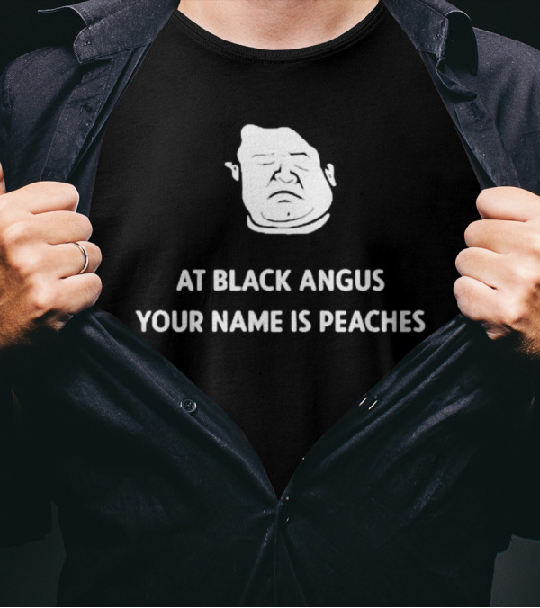 Patton Oswalt Drawing At Black Angus Your Name Is Peaches T-Shirt