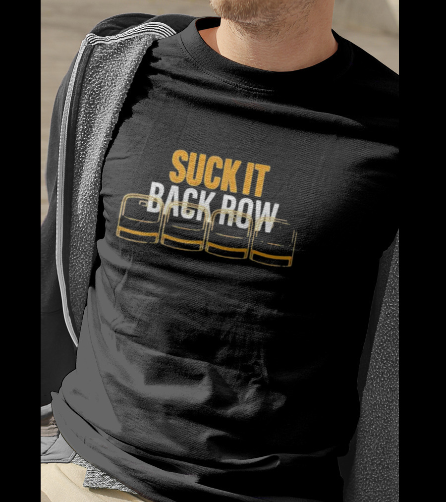 Suck It Back Row Beer Glasses T-Shirt