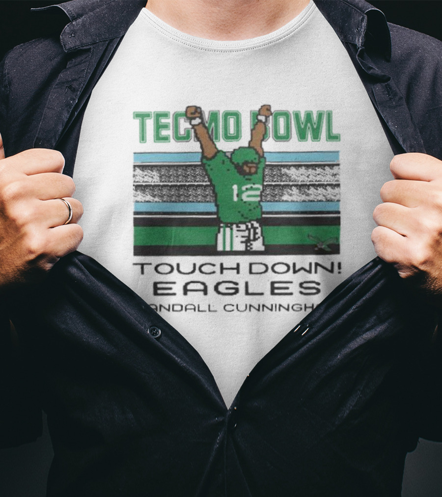Tecmo Bowl Touchdown Eagles Randall Cunningham T-Shirt