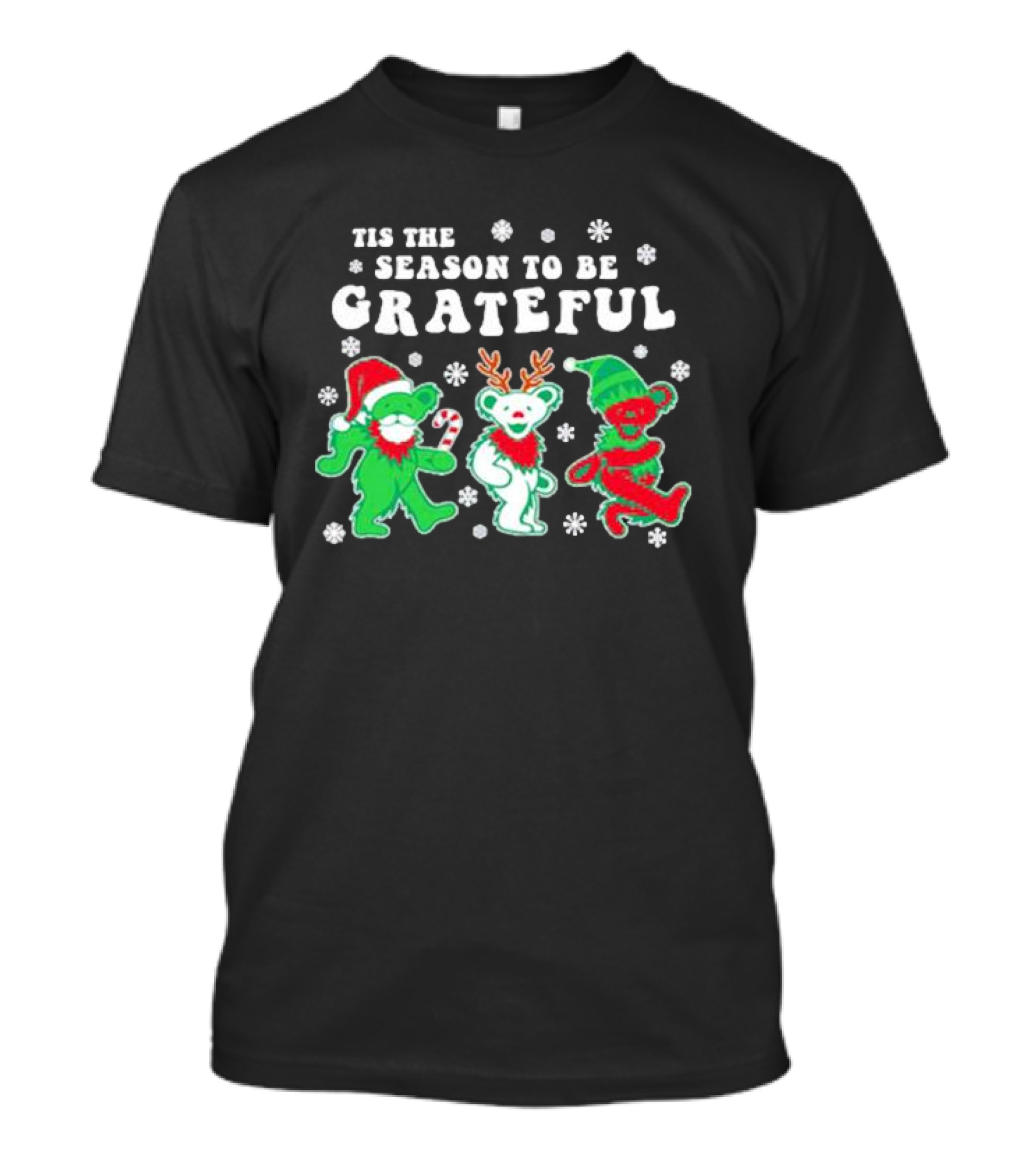 Tis The Season To Be Grateful Dancing Bears Christmas T-Shirt