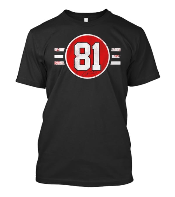 Chicago Blackhawks Marian Hossa 81 Red Circle Vintage Hockey T-Shirt
