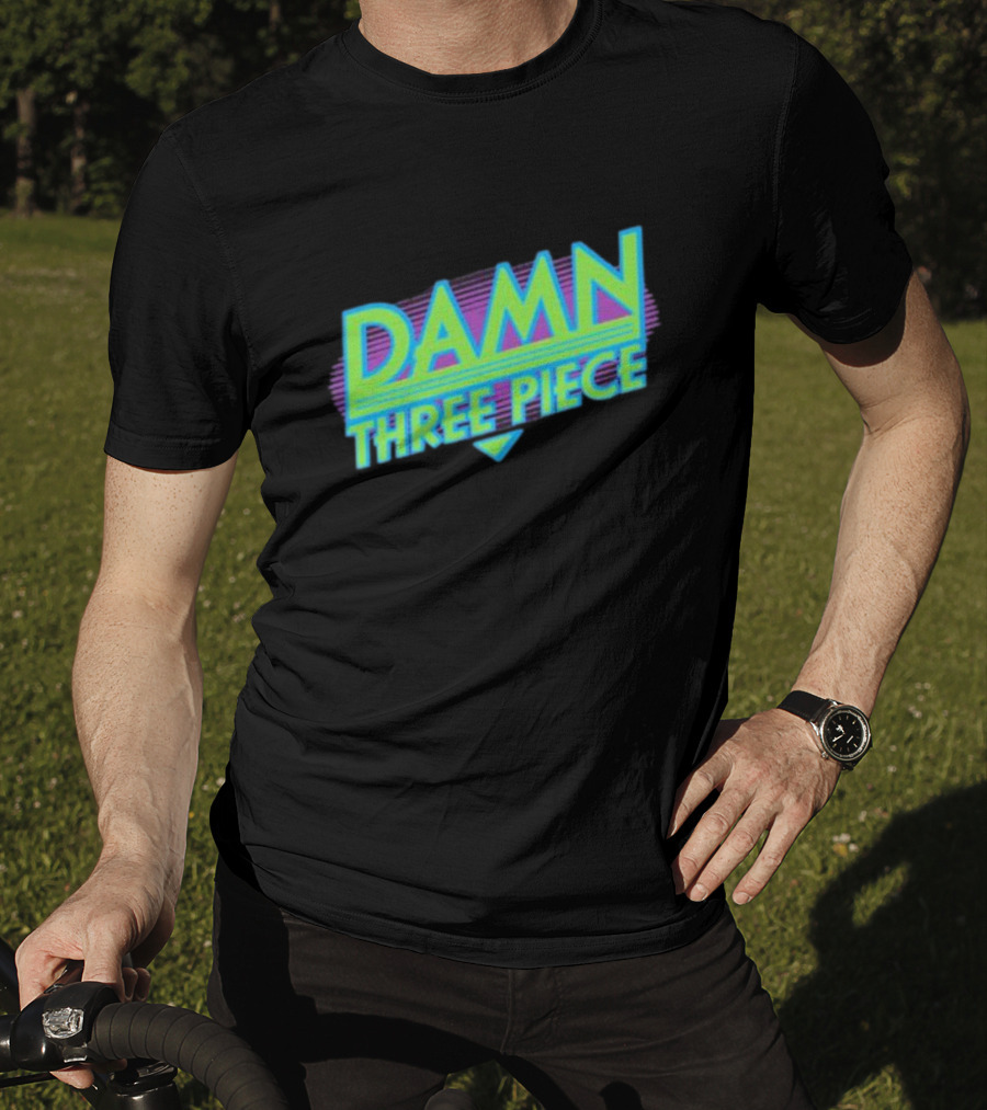 Damn Three Piece Retro Neon T-Shirt