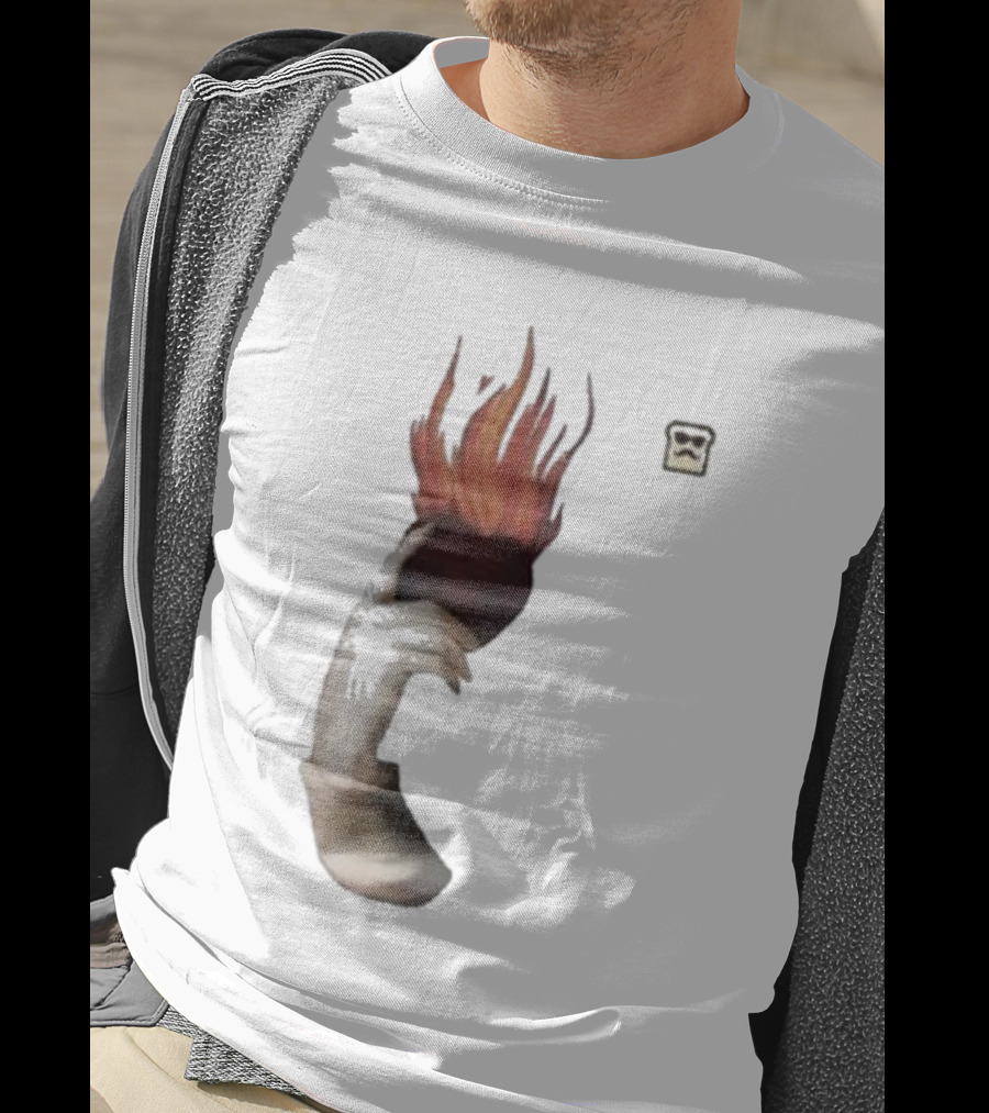 Disguised Toast Iconic Flame Heart Hand T-Shirt