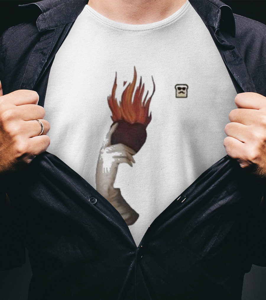 Disguised Toast Iconic Flame Heart Hand T-Shirt