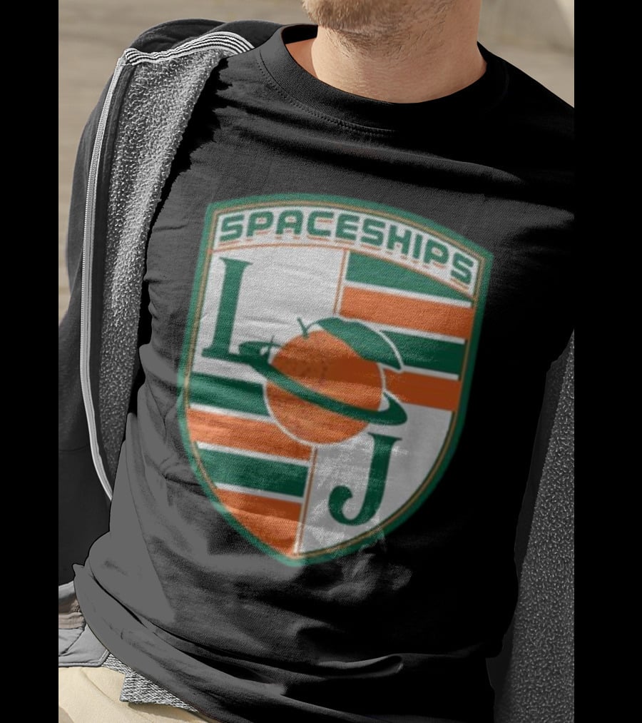 Larry June Spaceships LJ Badge Merch Clothing Store T-Shirt