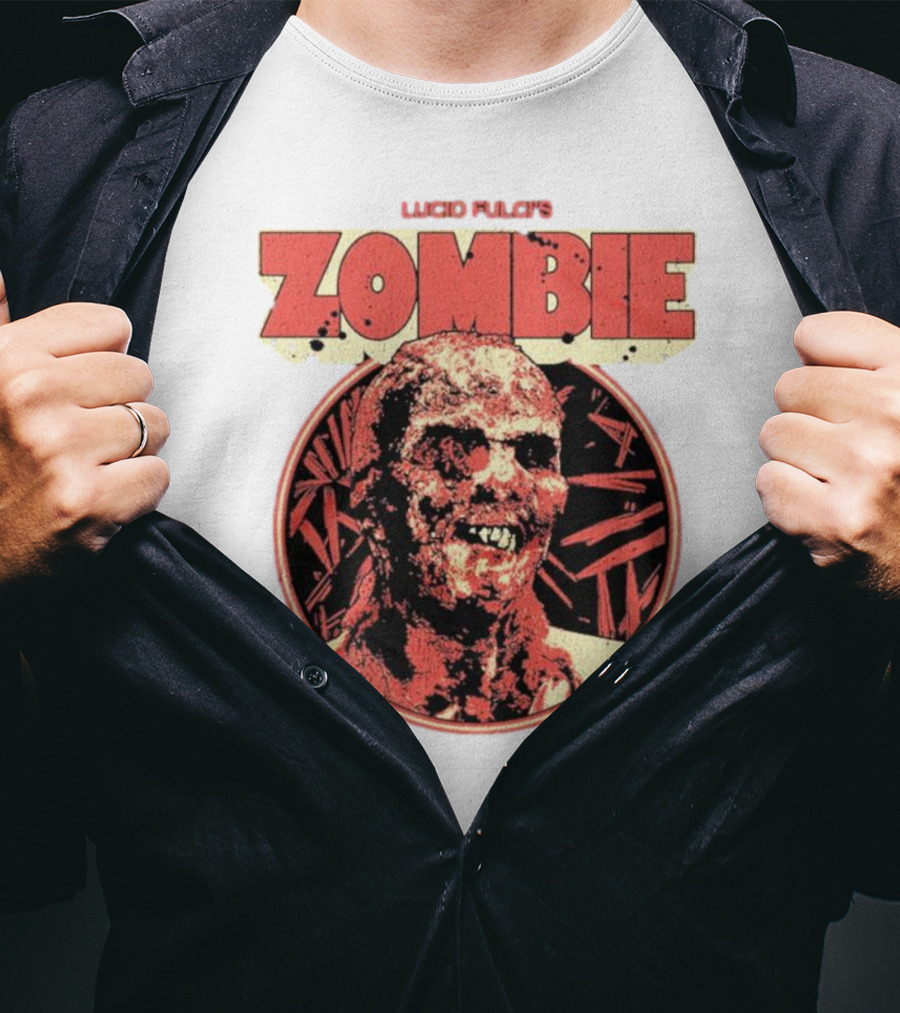 Lucio Fulci's Zombie Retro Horror Movie T-Shirt