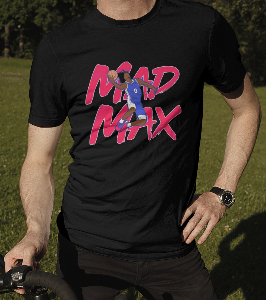 Mad Max Basketball Player Dunking With Ball In Hand T-Shirt