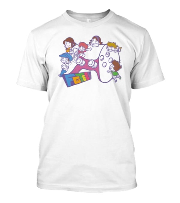 FGTeeV Outta Control Gamer Characters On Game Controller T-Shirt